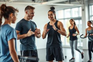 Atlet remaja melakukan kombinasi latihan cardio dan strength dengan pelatih