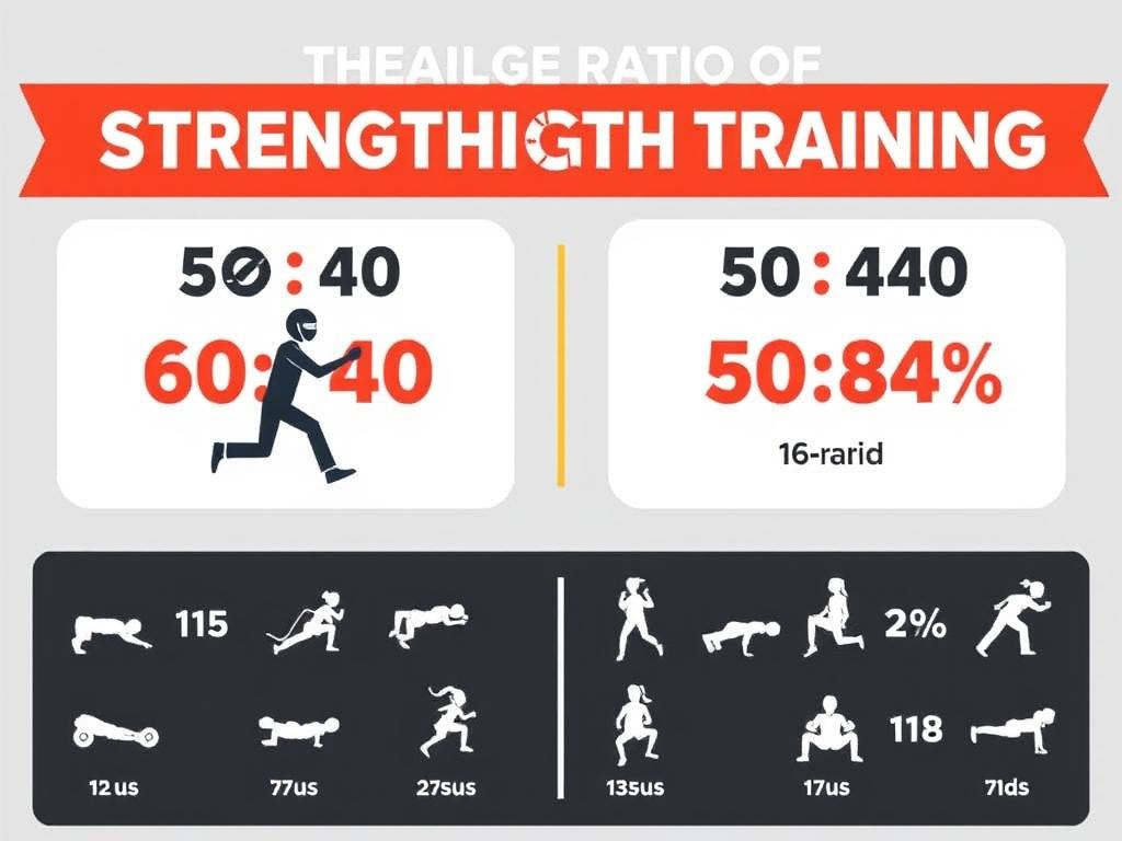Infografis rasio latihan cardio dan strength yang ideal untuk atlet remaja