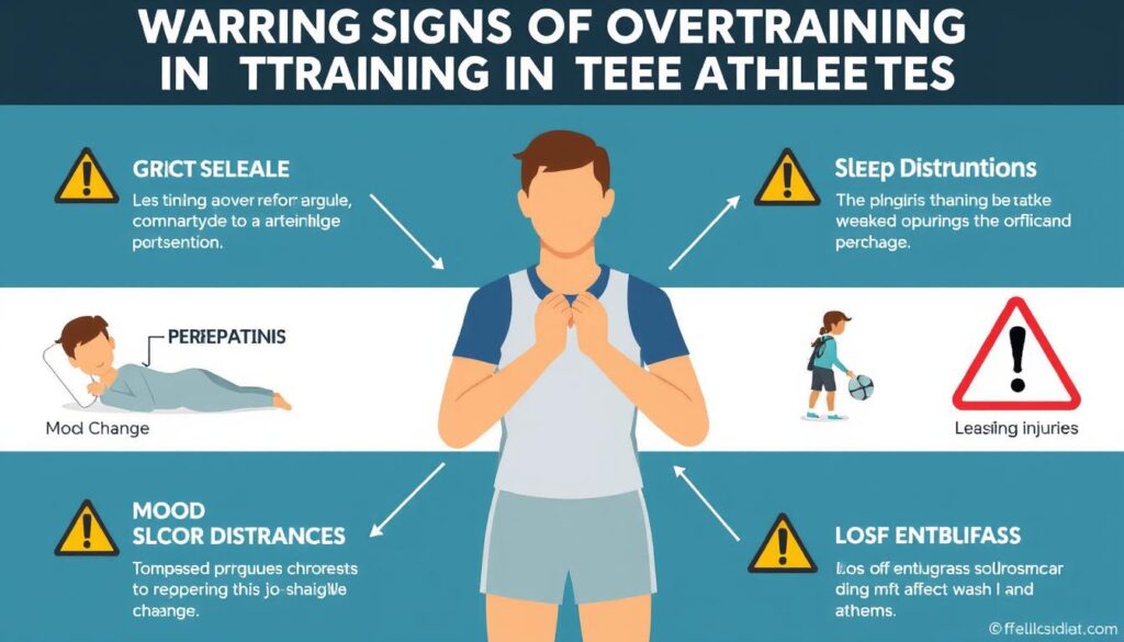 Infografis tanda-tanda overtraining pada atlet remaja